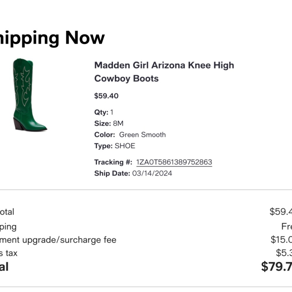 Madden girl green cowboy boots
